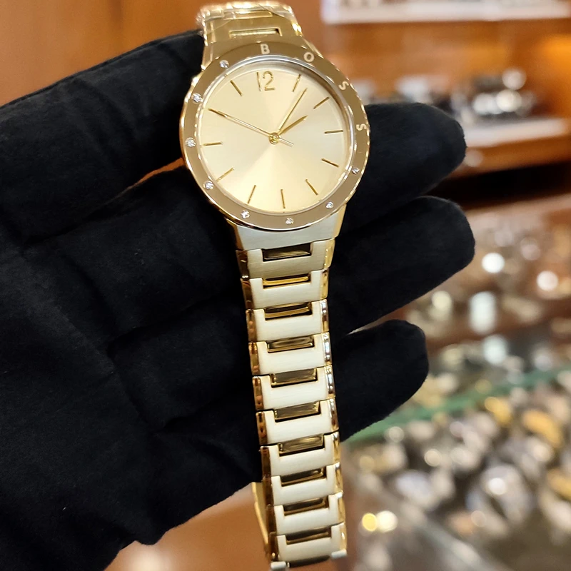 Boss gold tone ladies watch