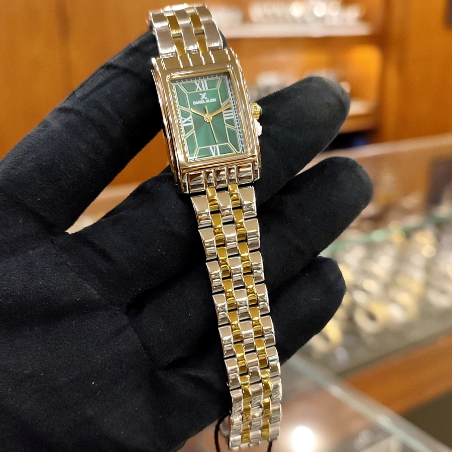 Daniel Klein Green Dial Ladies Watch
