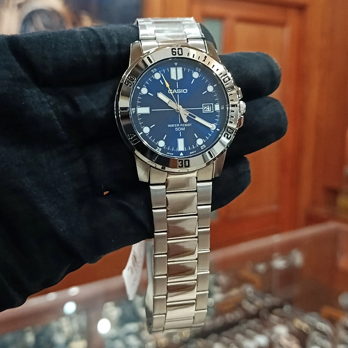 Blue Dial Casio MTP-VD01D-2EV